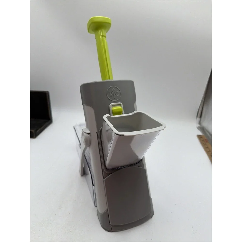 Pampered Chef Rapid-Prep Mandoline Slicer 100351 Gray Green Complete New NWOB